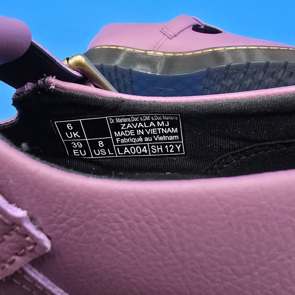 New Dr. Martens Zavala Mary Jane's Purple Women's Size 8 - Picture 10 of 10